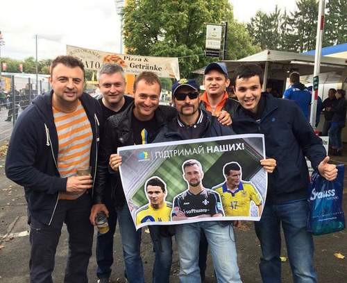 Украинские фанаты встретились с Федецким и Березовским в Дармштадте