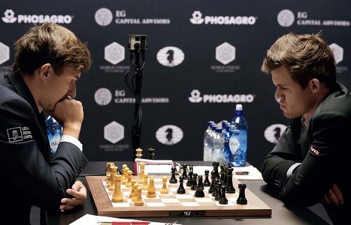 Седьмая партия за мировую шахматную корону завершилась вничью