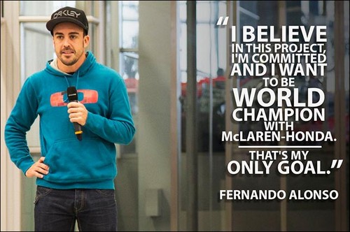 Фернандо АЛОНСО: «Я верю в успех McLaren Honda»