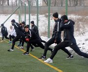 Заря провела первую тренировку в новом году