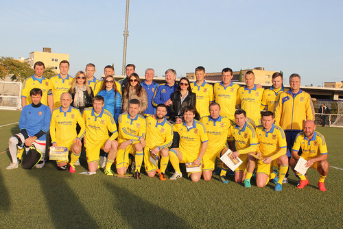 Ветеранская сборная Украины вернулась из Испании с победами