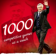 Карло Анчелотти провел 1000-й матч в роли тренера