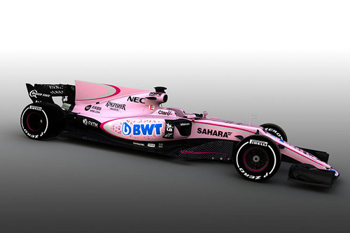 Машины Force India станут розовыми
