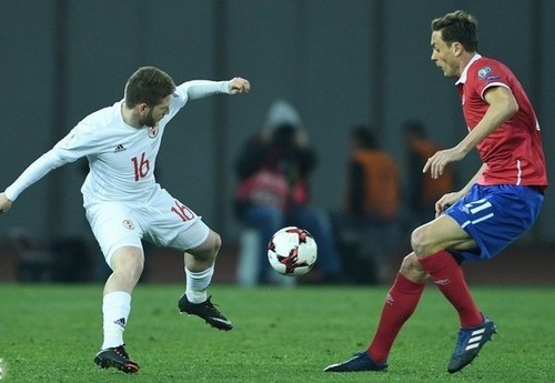 Арабидзе отличился голом в дебютном матче за сборную Грузии
