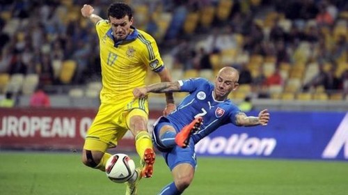 Сборная Украины сыграет против Словакии в синей форме