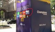 Перед фіналом ЛЧ у Києві демонтували банери з логотипом Газпрому