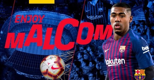 Барселона подтвердила переход Малкома за 41 миллион