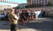 ВИДЕО ДНЯ. Фаны Днепра и Металлиста провели общий марш против Днепра-1