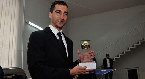Мхитарян в восьмой раз назван лучшим футболистом Армении