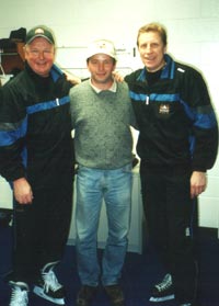 Иван Правилов и тренеры Вашингтон Кэпиталз